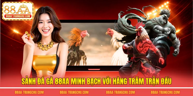 Sảnh đá gà 88AA minh bạch với hàng trăm trận đấu